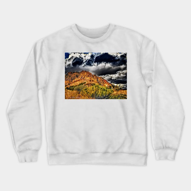 Point Me In The Direction Of Albuquerque – Graphic 1 Crewneck Sweatshirt by davidbstudios